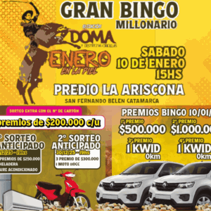 Gran Bingo Millonario - Doma y Destrezas - San Fernando Belen